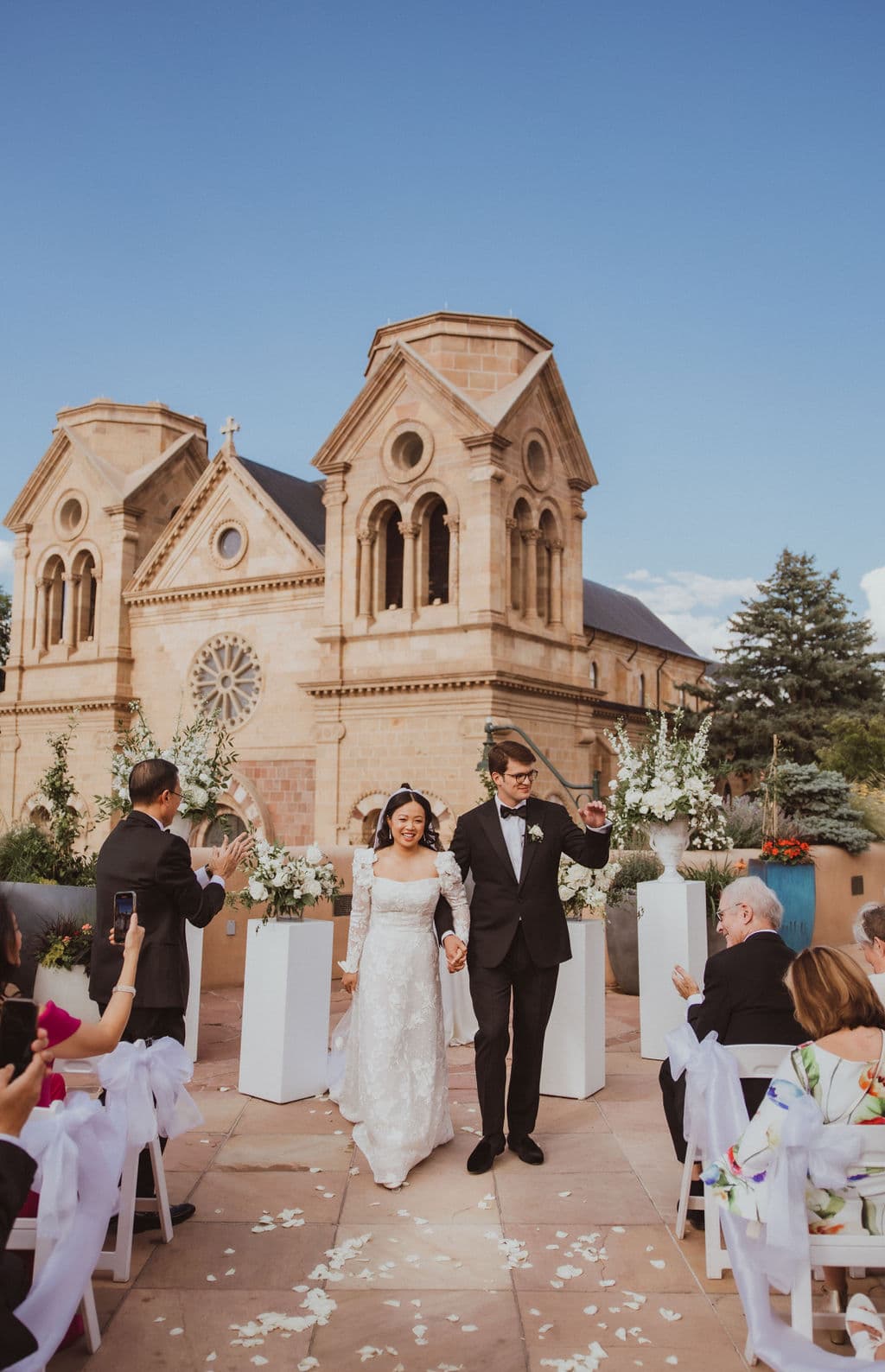 Real wedding photo — couple portrait